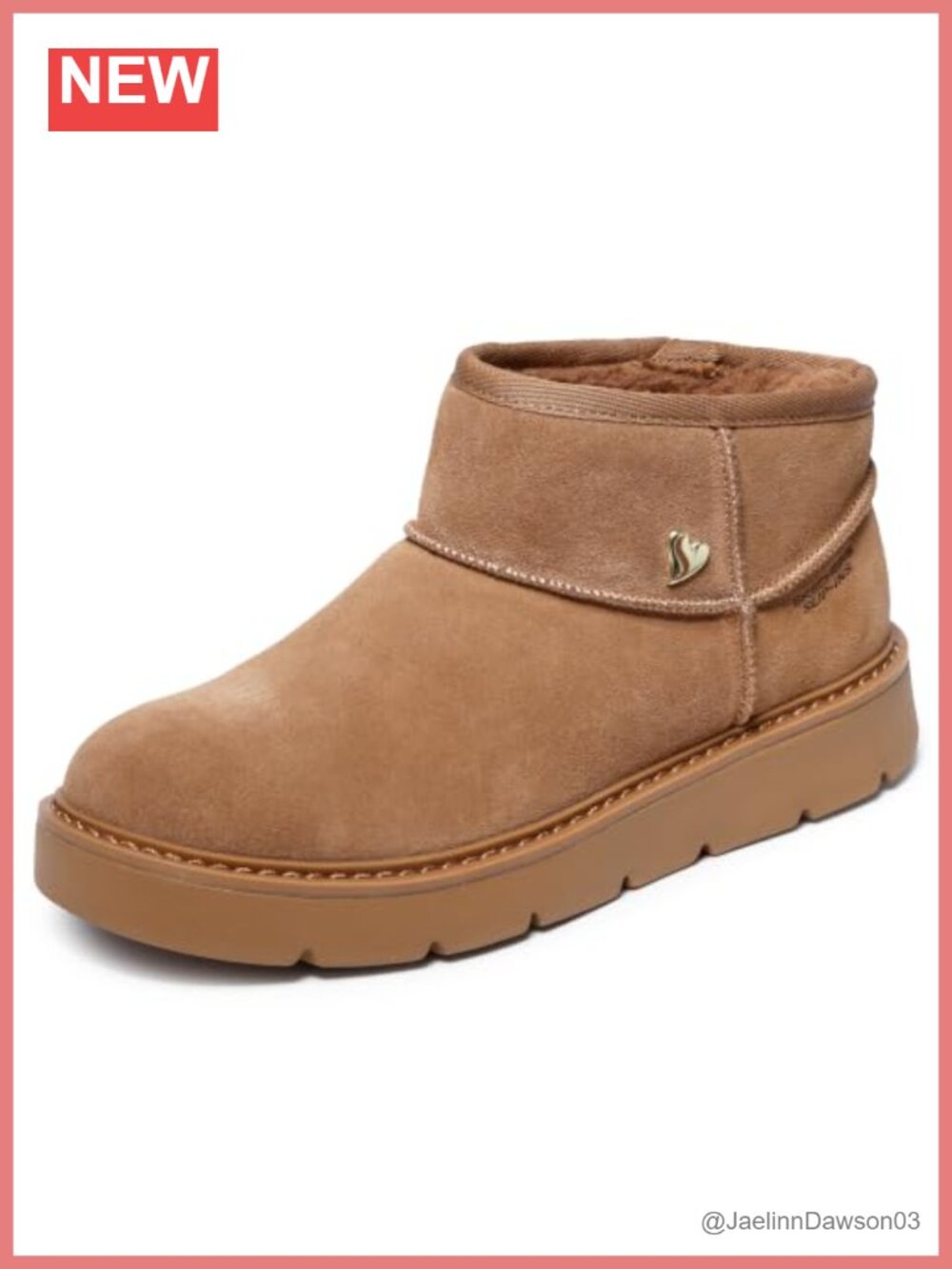 Skechers Hands Free Slip-ins Suede Ankle Bootie with Wool Lining